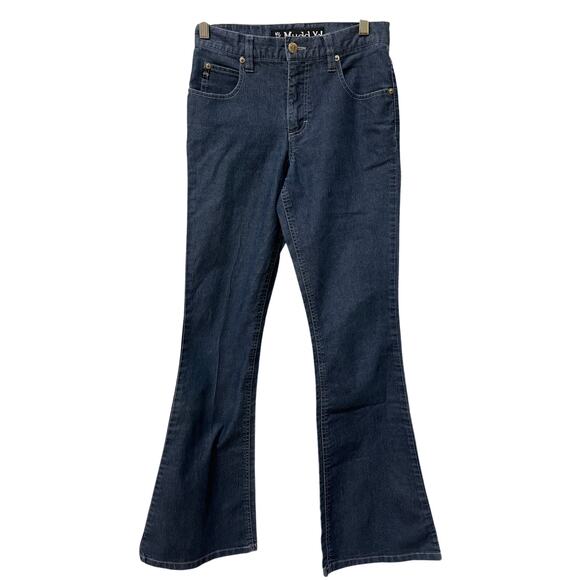 Vintage Y2K Mudd Flare Wide Leg Bell Bottom Jeans Women's Size 3 Denim 90s - Picture 1 of 8